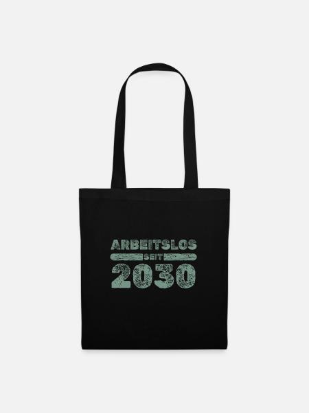 seit 2030 - Stoffbeutel - Schwarz