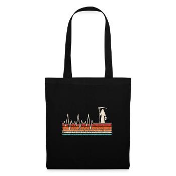 Heartbeat Grim Reaper - Tote Bag - black - Front