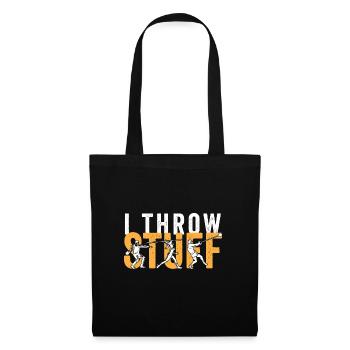 I Throw Stuff Discus Thrower Shot Put Track & - Tote Bag - black - Front