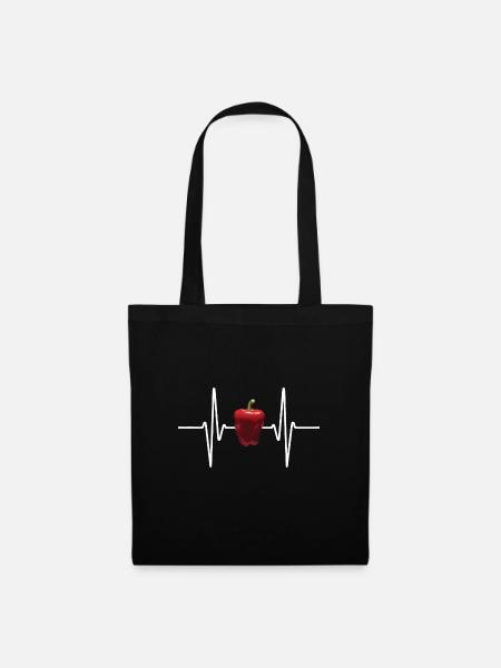 Paprika Geschenk - Stoffbeutel - Schwarz