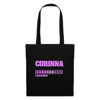 Baby Corinna - Stoffbeutel - Schwarz - Vorne