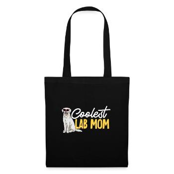 Labrador Retriever blanc Labrador Labrador blanc - Sac en tissu - noir - Devant