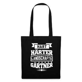 Hart Härter Landschaftsgärtner Garten Gärtner - Stoffbeutel - Schwarz - Vorne