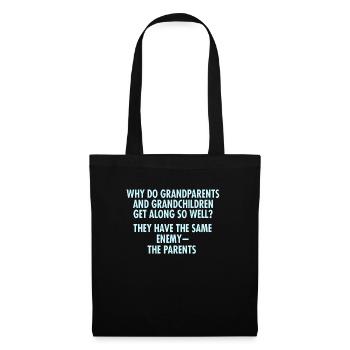 Why Do Grandparents And Grandchildren - Tote Bag - black - Front