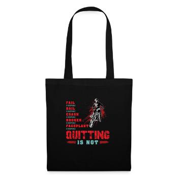 Never Quitting Motocross Dirt Bike - Tote Bag - black - Front