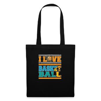 I Love Basketball Sports Player - Tote Bag - black - Front