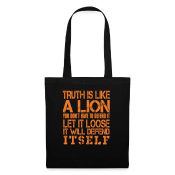 Truth Is Like A Lion - Tote Bag - black - Front