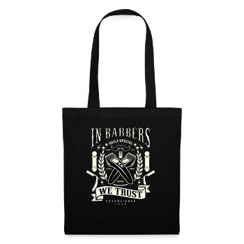 In Barbers We Trust Barber Shop - Tote Bag - black - Front
