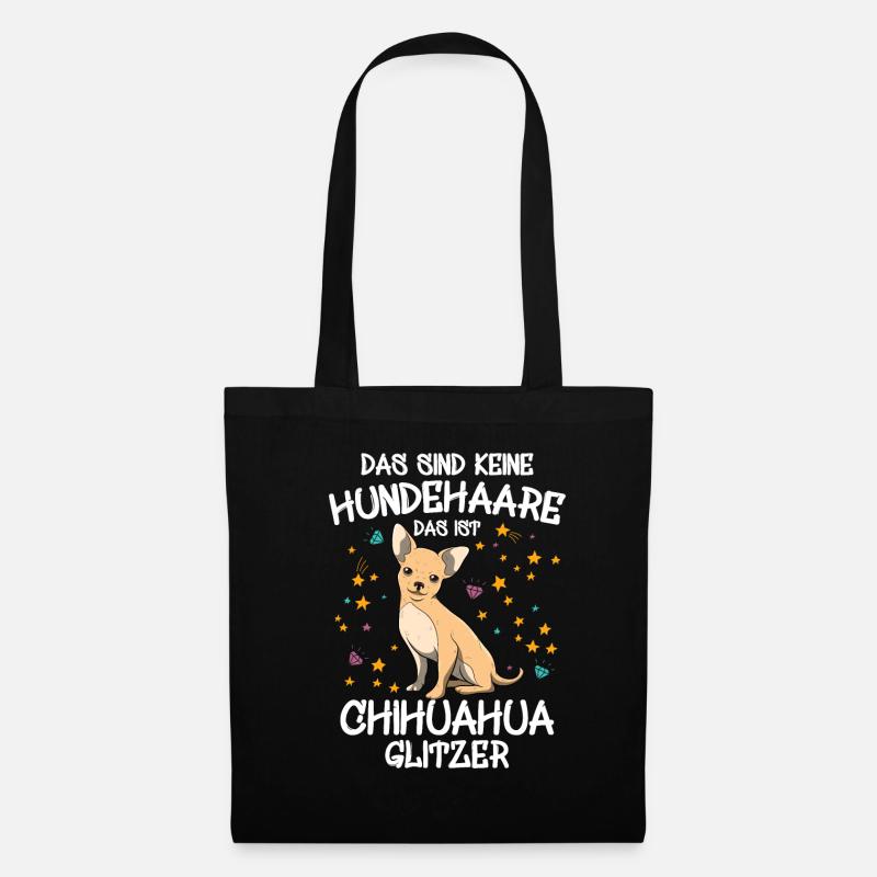 Lustiges Chihuahua Hundehalter Hunde Fun Geschenk - Stoffbeutel - Schwarz
