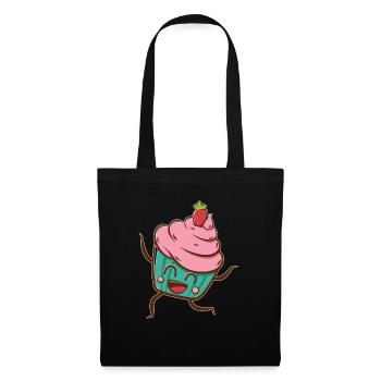 Cupcake - Stoffbeutel - Schwarz - Vorne