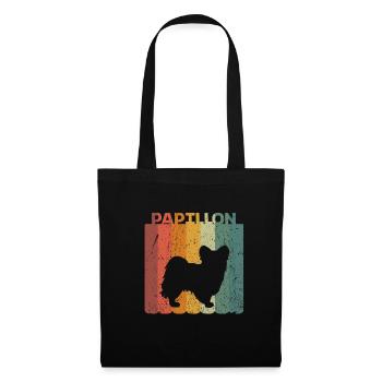 Rétro nains lapins propriétaires de chiens cadeau - Sac en tissu - noir - Devant