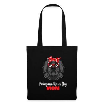 Chien portugais chien cadeau maman - Sac en tissu - noir - Devant