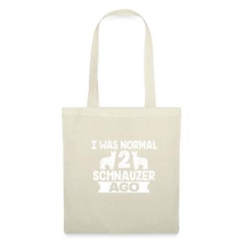 Deux museau chien cadeau - Sac en tissu - nature - Devant