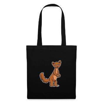 Drôle martre furets belette cadeau - Sac en tissu - noir - Devant