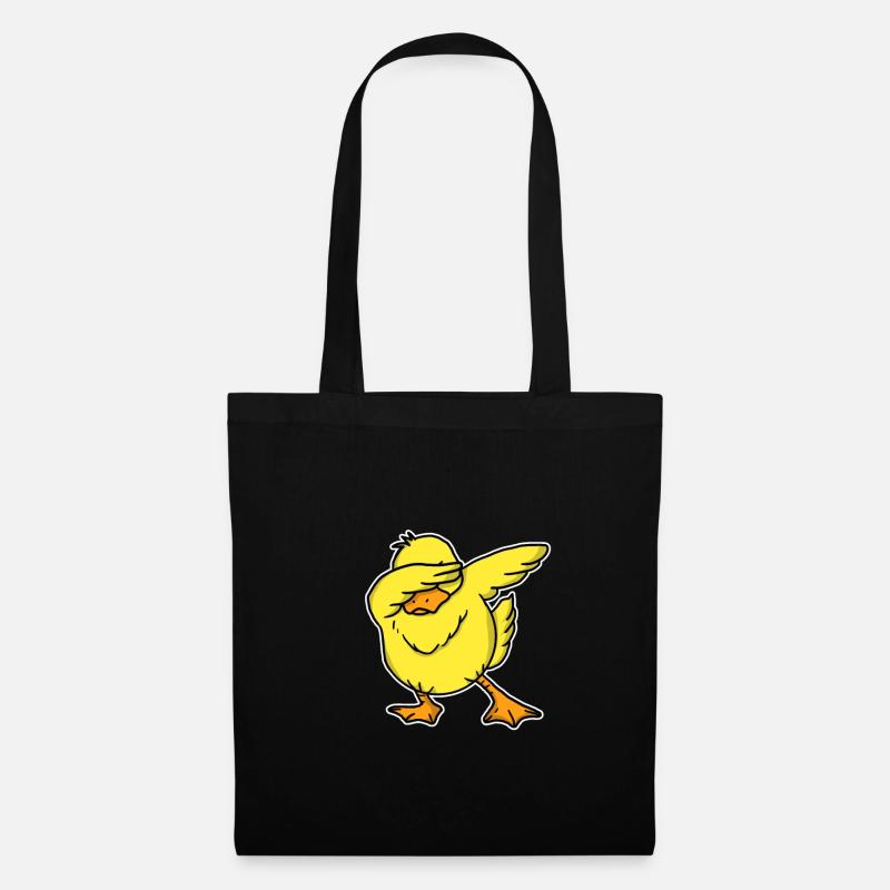 Funny Dabbing Duck Dab Aquatic Bird Lover Gift - Tote Bag - black