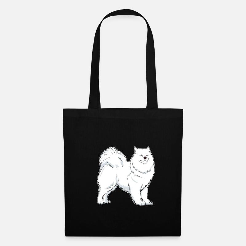 Samojede Hunde Hundehalter Geschenkidee - Stoffbeutel - Schwarz