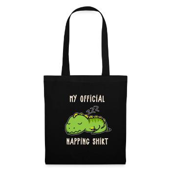 My Official Napping Shirt Funny Trex Gift Idea - Tote Bag - black - Front