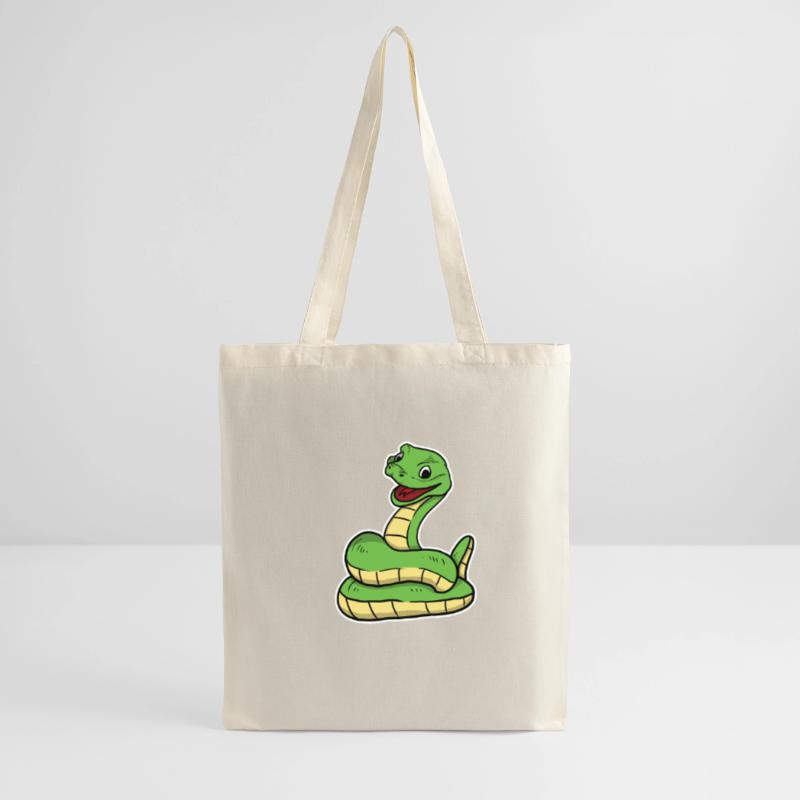 Cute Snake Python Tote Bag