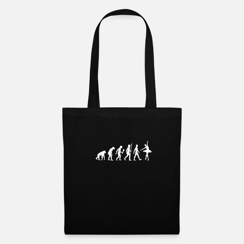 Lustige Ballett Evolution Ballett Tänzer Geschenk - Stoffbeutel - Schwarz