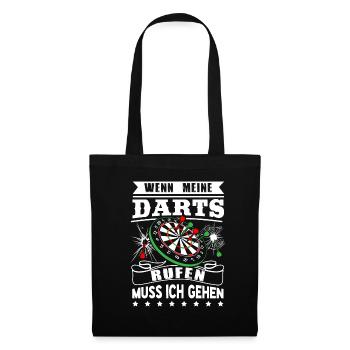 When calling my darts I have to go dart - Tote Bag - black - Front