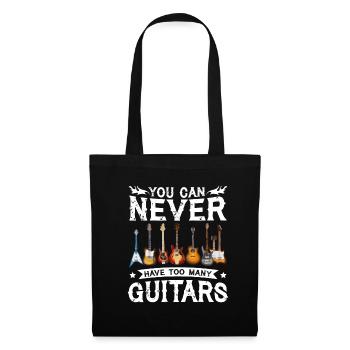 Guitares drôles Dictaphone guitare musicien G - Sac en tissu - noir - Devant