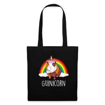 Cobaye Licorne Guinée Pig Guinicorn - Sac en tissu - noir - Devant