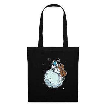 Astronaut Playing Cello Music Cello Lover Gift - Tote Bag - black - Front