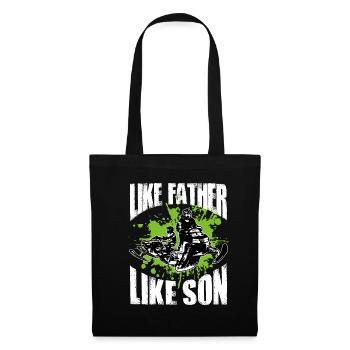 Cool Like Father, Like Son Snowmobile Fahrer - Sac en tissu - noir - Devant