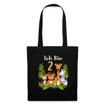 2. Geburtstag Zweiter Kindergeburtstag Mädchen Dsc - Stoffbeutel - Schwarz - Vorne