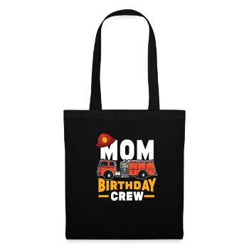 Funny Firefighter Firetruck Mom Birthday Crew - Tote Bag - black - Front