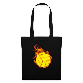 Feu Volley-ball - Sac en tissu - noir - Devant