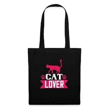 Cat Lover - Tote Bag - black - Front