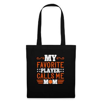 My favorite player calls me mom - Tote Bag - black - Front