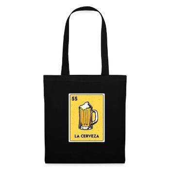 Mexique Lottery Bingo Jeu de cartes de jeu - Sac en tissu - noir - Devant