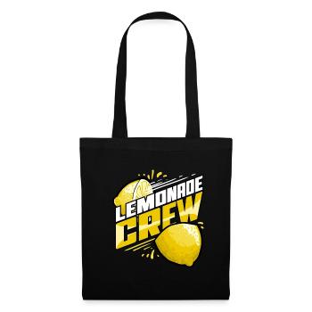 Limonade Getränk Limo Fruchtsaft Eistee - Stoffbeutel - Schwarz - Vorne