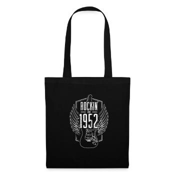 Rock Music 70th Birthday Gift Rockin Since 1952 - Tote Bag - black - Front