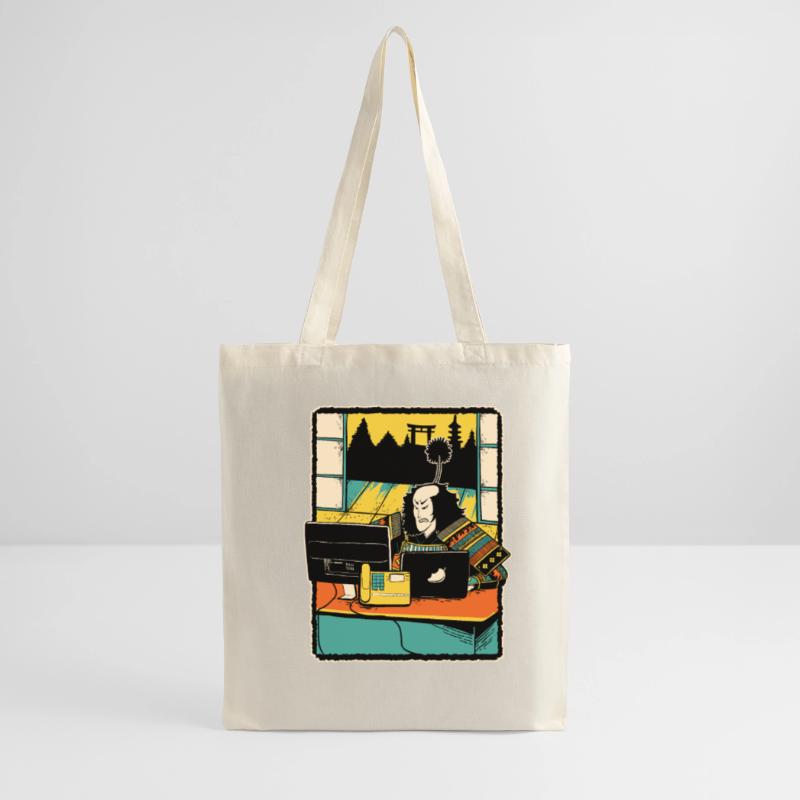 Samurai Computer Nerd Programmierer IT Webdesigner Stoffbeutel