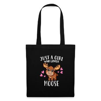 Just A Girl Who Loves Elks Moose Deer Lover - Tote Bag - black - Front