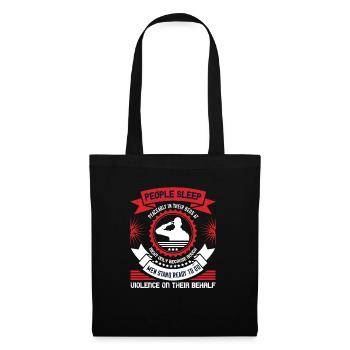 People sleep peaceably in their beds at night - Tote Bag - black - Front