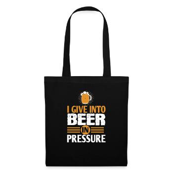 I give in to beer in pressure - Tote Bag - black - Front