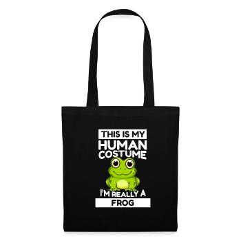 This Is My Human Costume I'm Really A Frog - Tote Bag - black - Front