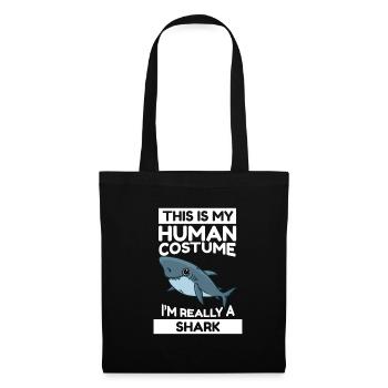 This Is My Human Costume I'm Really A Shark - Tote Bag - black - Front