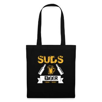BIÈRE SUDS - Sac en tissu - noir - Devant
