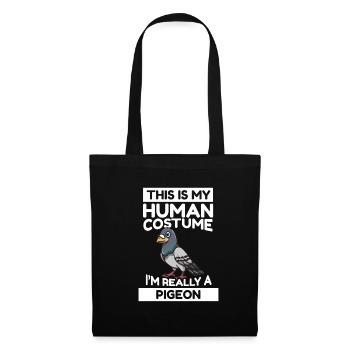 C’est mon costume humain Je suis vraiment un pigeon - Sac en tissu - noir - Devant