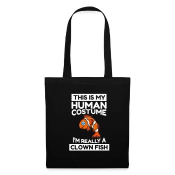 C’est mon costume humain Je suis vraiment un poisson clown - Sac en tissu - noir - Devant