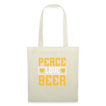 Peace, love, beer - Tote Bag - nature - Front