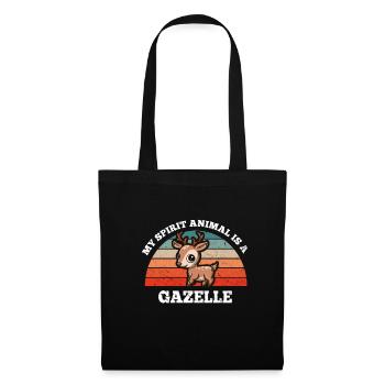 Retro Vintage My Spirit Animal Is A Gazelle - Tote Bag - black - Front