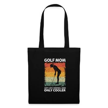 Vintage Golf Mom Like A Normal Mom Only Cooler - Stoffbeutel - Schwarz - Vorne