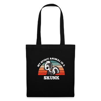 Retro Vintage My Spirit Animal Is A Skunk - Tote Bag - black - Front