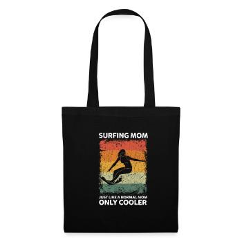 Surfer Surf maman comme une maman normale seulement plus cool - Sac en tissu - noir - Devant